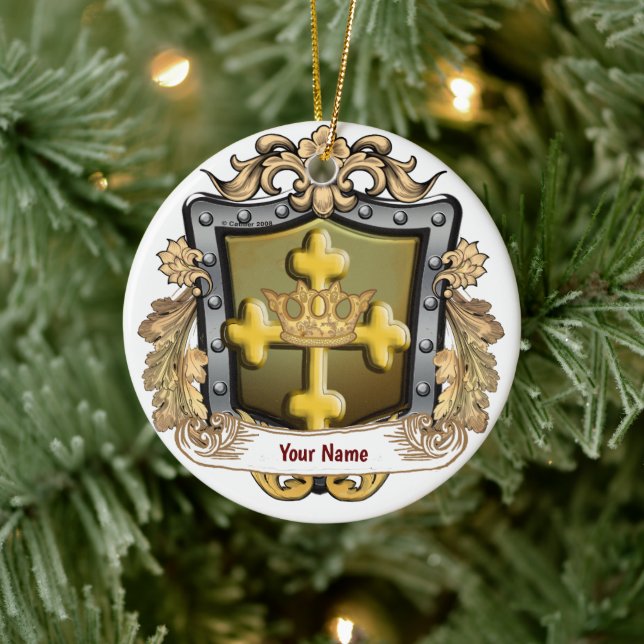 Majesty Family Crest Surname custom ornament (Tree)