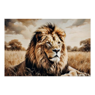 Majesty in Earthy Tones Poster
