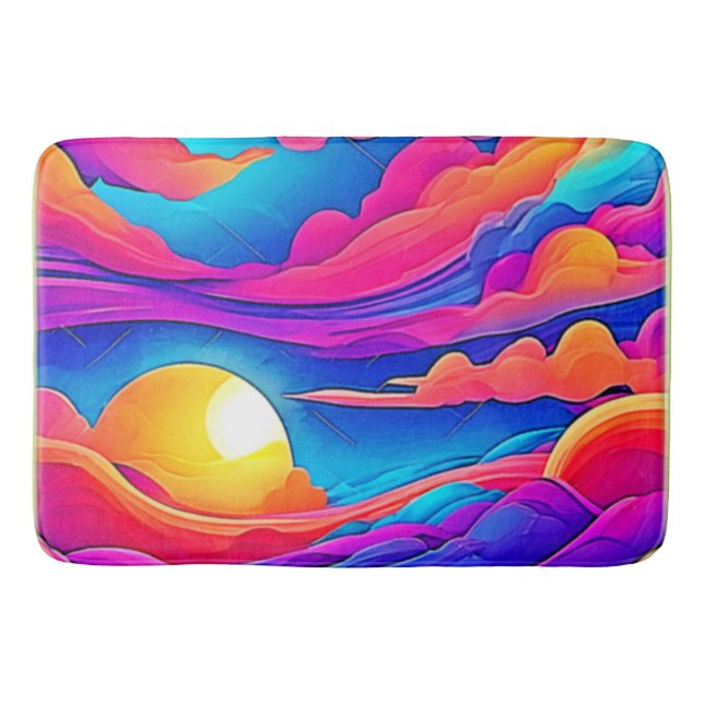 Majesty of A Sunset Bath Mat (Front)