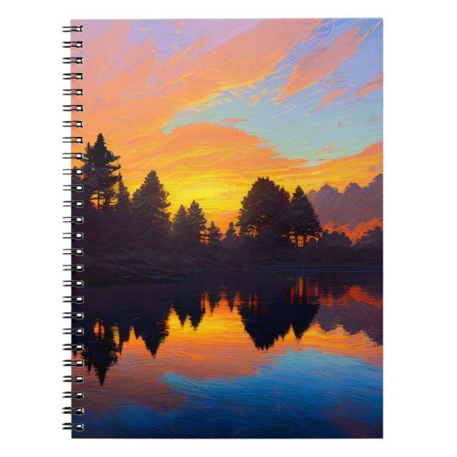 Majesty of an Orange Sunset Notebook (Front)