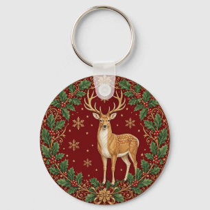 Majesty of the Crimson Winter Key Ring