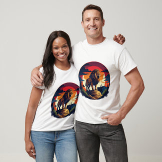 Majesty Of The Lion At Sunset T-Shirt