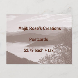 Majik Rose's Creations Sign 4 Postcards