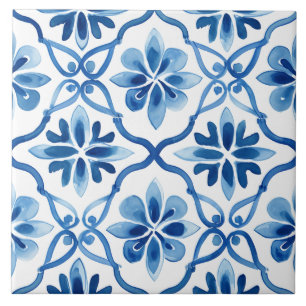 Majolica,blue tiles,Sicilian tiles,Ceramic Tile
