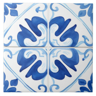 Majolica,blue tiles,Sicilian tiles,Ceramic Tile