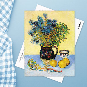 Majolica Jug Wildflowers Vincent Van Gogh Postcard