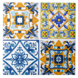 Majolica ,lemons,Sicilian tiles