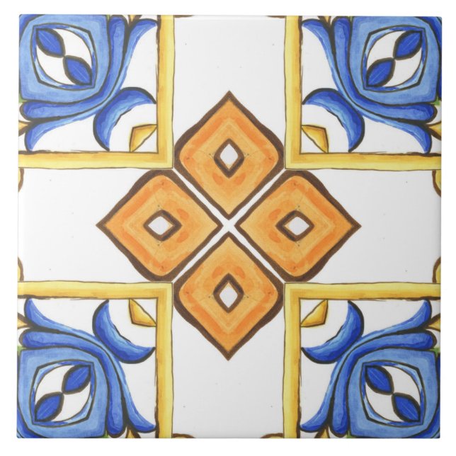Majolica,Mediterranean tile, Tile (Front)