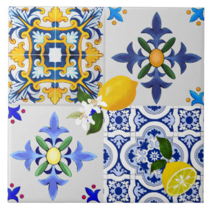 Majolica, Sicilian style  Tile