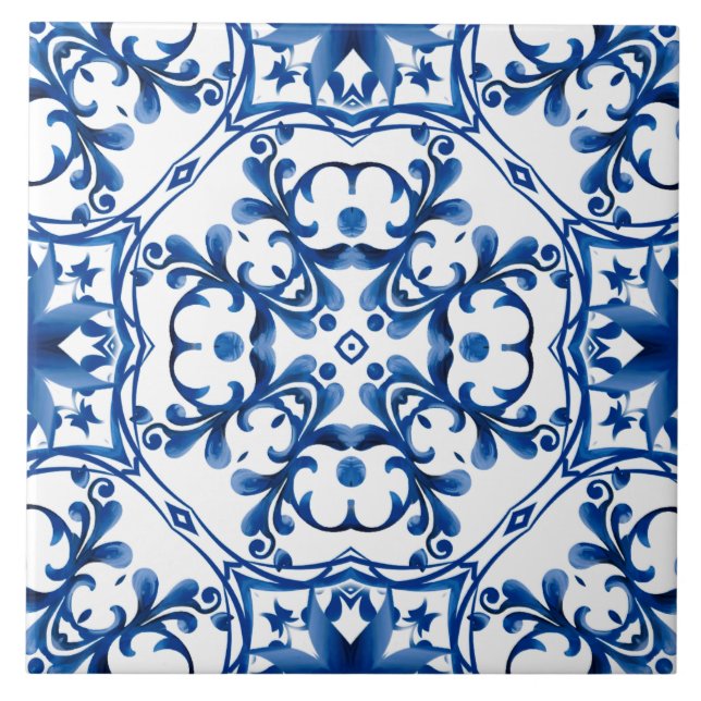 Majolica,Sicilian tiles,Ceramic Tile (Front)