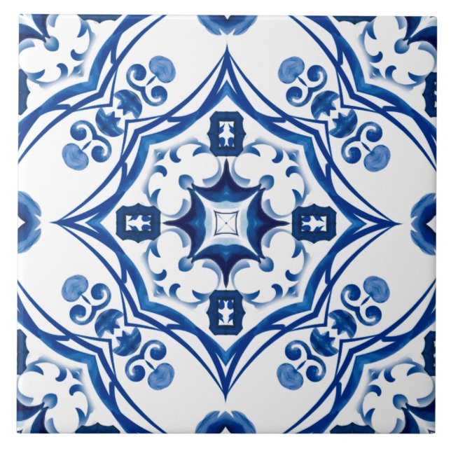 Majolica,Sicilian tiles,Ceramic Tile (Front)