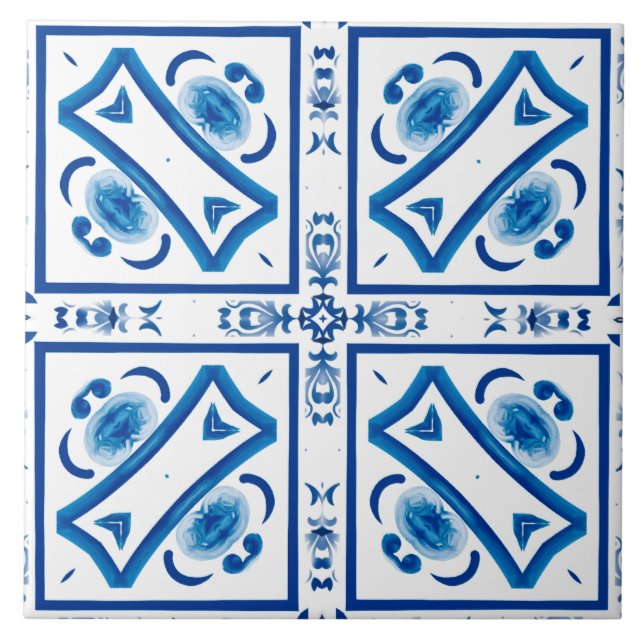 Majolica,Sicilian tiles,Ceramic Tile (Front)