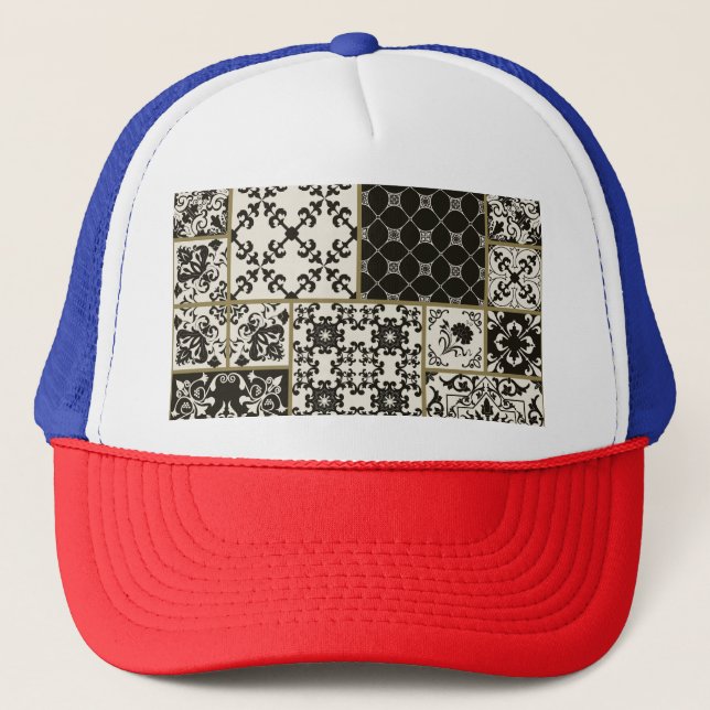 Majolica tile Islamic motifs. Trucker Hat (Front)
