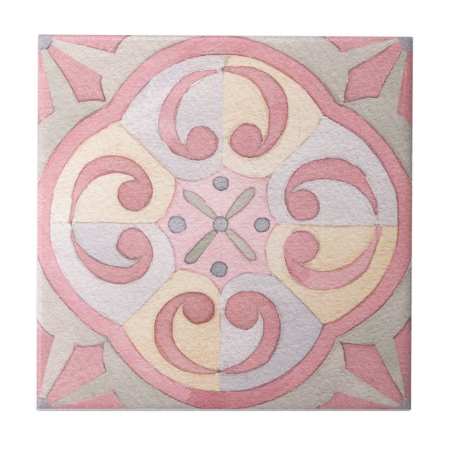 Majolica Watercolor Tile (Front)