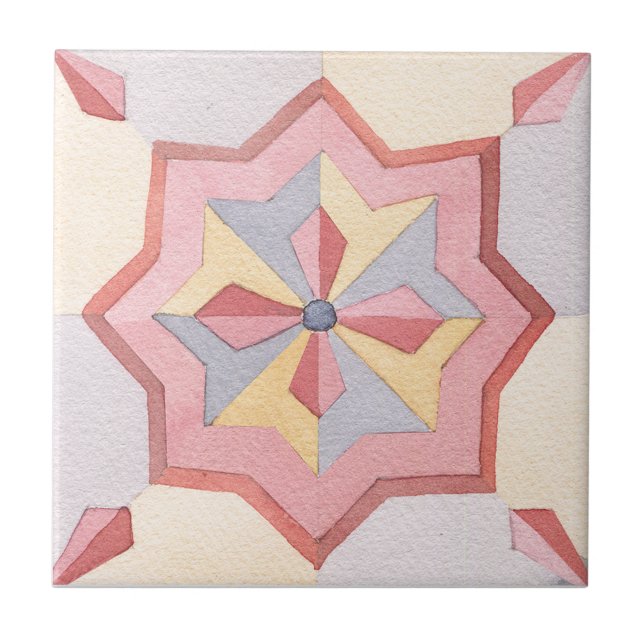 Majolica Watercolor Tile (Front)