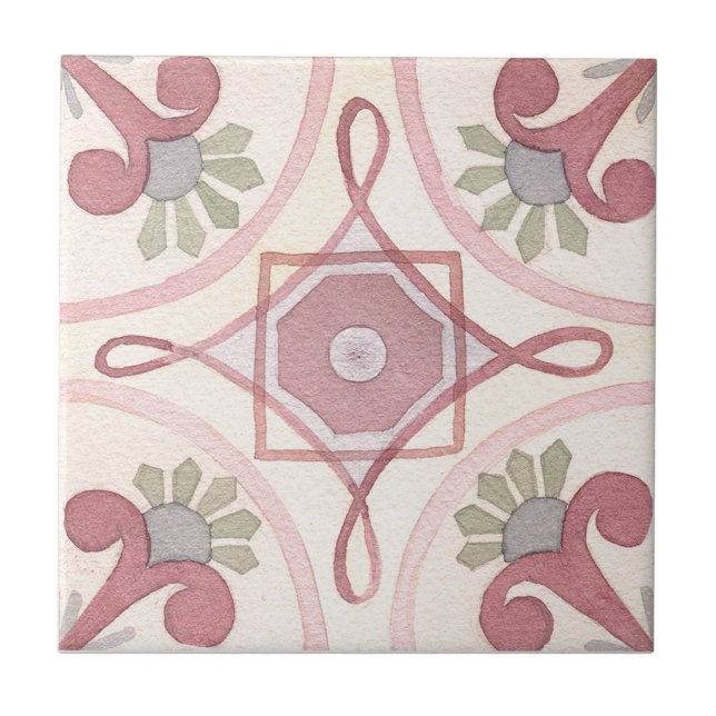 Majolica Watercolor Tile (Front)