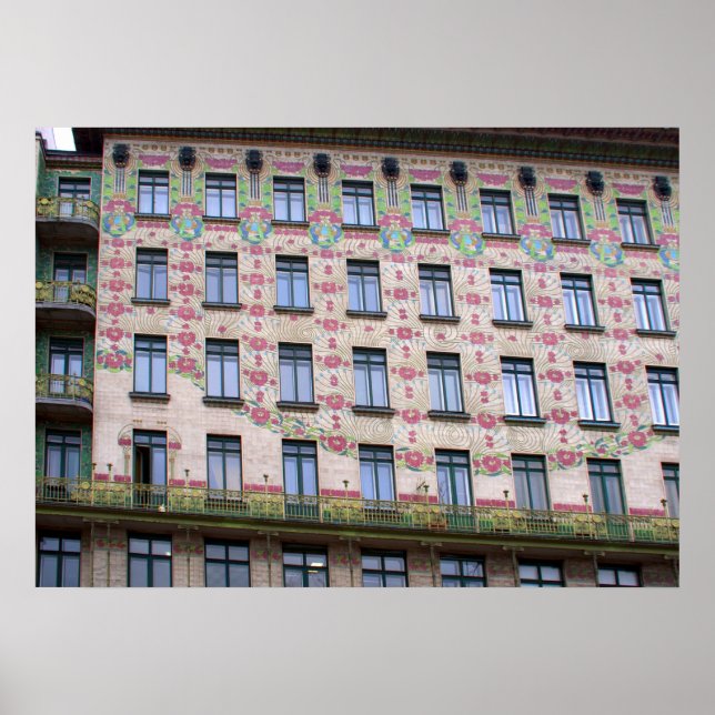 Majolikahaus Vienna Austria Poster (Front)
