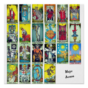 Major Arcana Tarot Acrylic Print