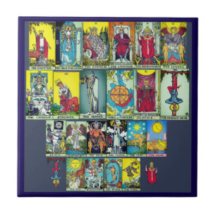 Major Arcana Tarot Cards Ceramic Tile