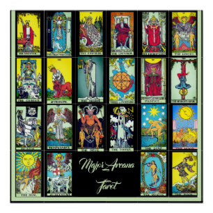 Major Arcana Tarot Cards Poster