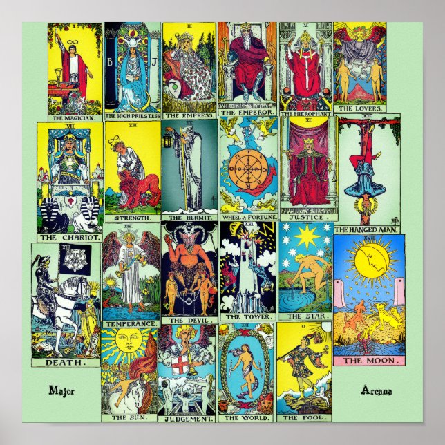 Major Arcana Tarot Poster (Front)