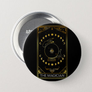 Major Arcana The Magician Tarot Card  7.5 Cm Round Badge