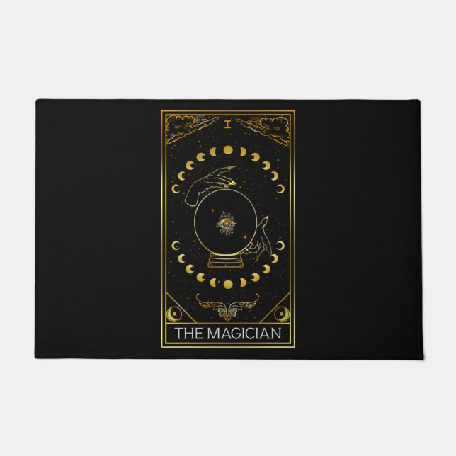 Major Arcana The Magician Tarot Card Doormat (Front)