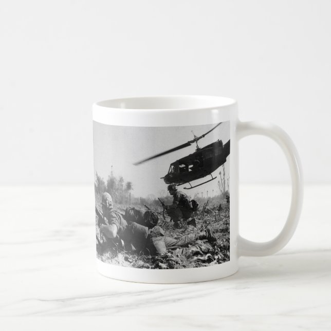 Major Crandall's UH-1D Helicopter in Vietnam War Coffee Mug (Right)