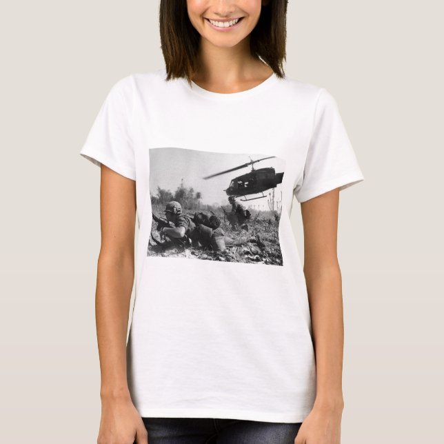 Major Crandall's UH-1D Helicopter in Vietnam War T-Shirt (Front)