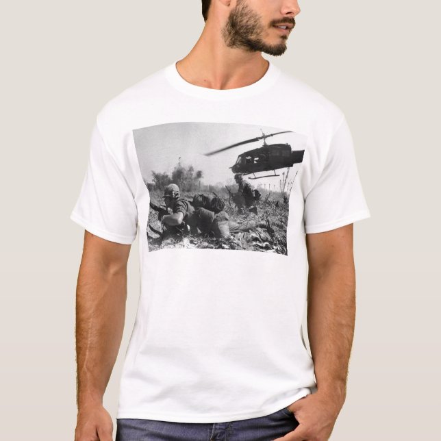 Major Crandall's UH-1D Helicopter in Vietnam War T-Shirt (Front)