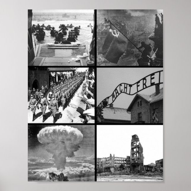 Major Events of WWII Poster (Front)
