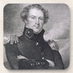 Major General Alexander Macomb (1782-1842), engrav Coaster