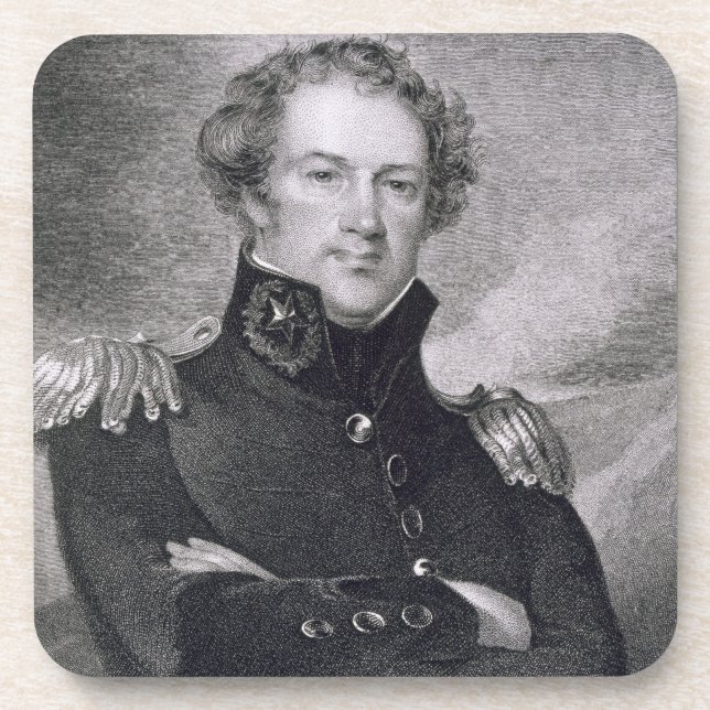 Major General Alexander Macomb (1782-1842), engrav Coaster (Front)