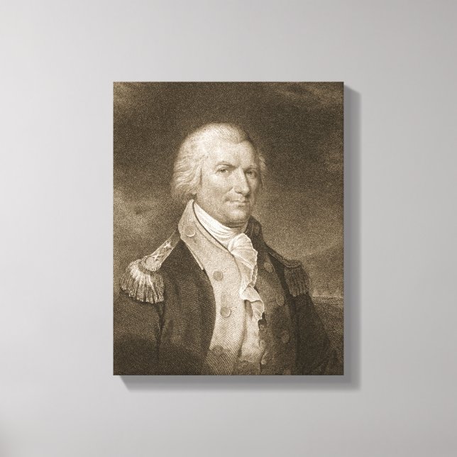 Major General Arthur St. Clair, engraved by Edward Canvas Print (Front)