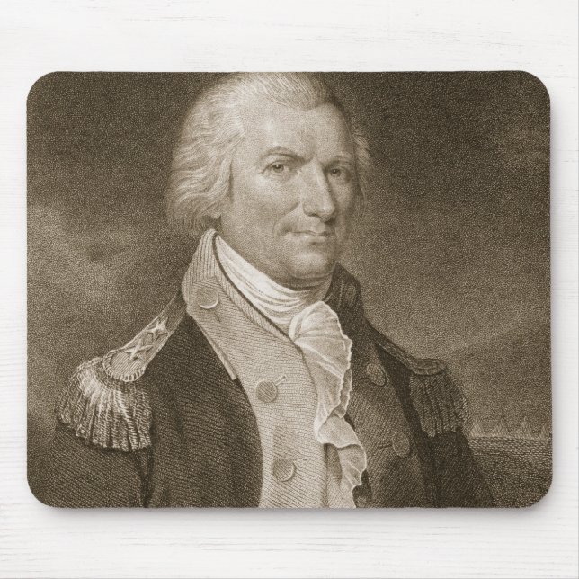 Major General Arthur St. Clair, engraved by Edward Mouse Mat (Front)