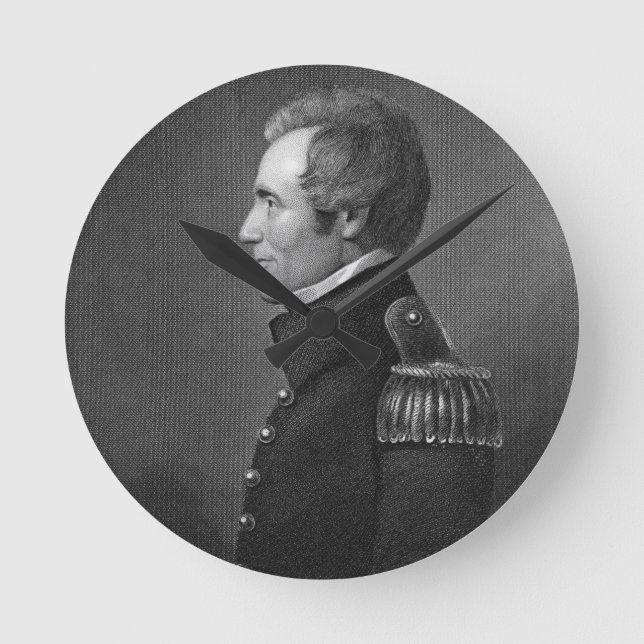 Major General Edmund Pendleton Gaines (1777-1849) Round Clock (Front)