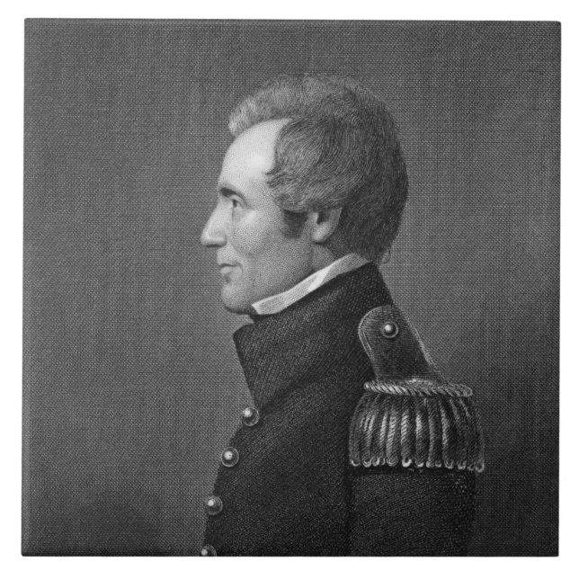 Major General Edmund Pendleton Gaines (1777-1849) Tile (Front)