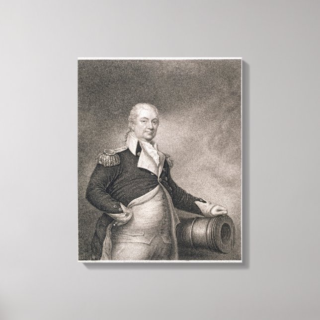 Major General Henry Knox (1750-1806) engraved by J Canvas Print (Front)