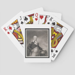 Major General Henry Knox (1750-1806) engraved by J Playing Cards