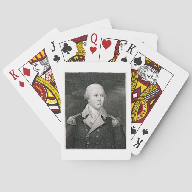 Major General Nathaniel Greene (1742-86), engraved Playing Cards (Back)
