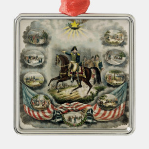 Major General William Henry Harrison, c.1813 Metal Tree Decoration