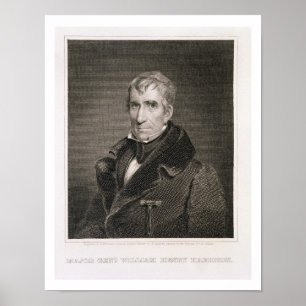 Major General William Henry Harrison, engraved by Poster