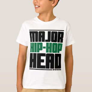 Major Hip Hop Head Green T-Shirt