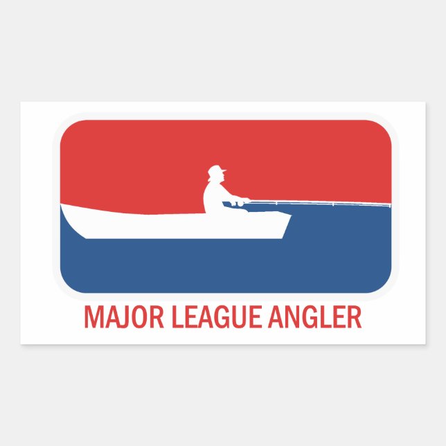 Major League Angler Rectangular Sticker (Front)
