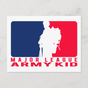 Major League Army Kid Postcard