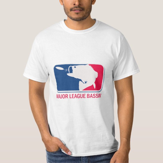 Major League Bassin Largemouth Bass Angler T-Shirt (Front)
