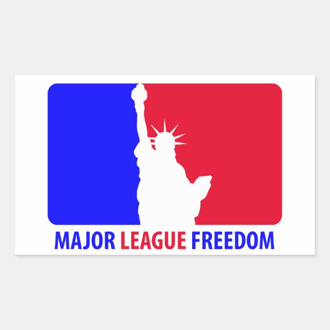 Major League Freedom Rectangular Sticker (Front)