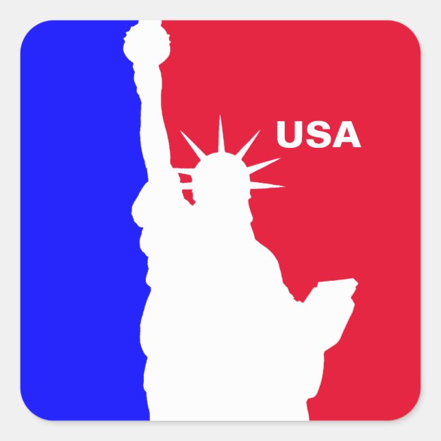 Major League Freedom Square Sticker (Front)