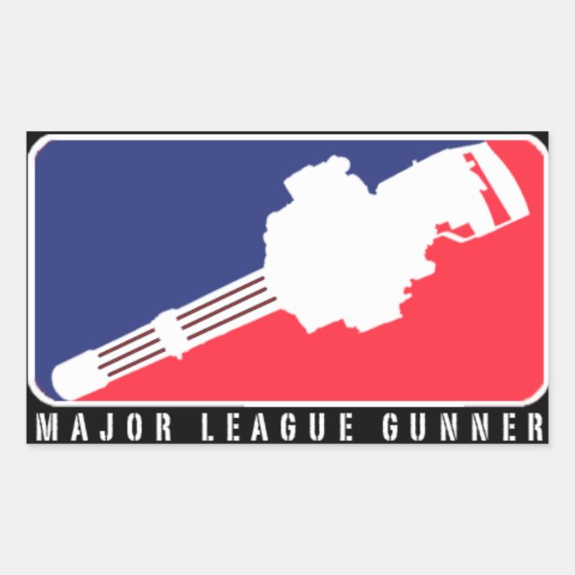 MAJOR LEAGUE GUNNER | MINIGUN STICKER (Front)