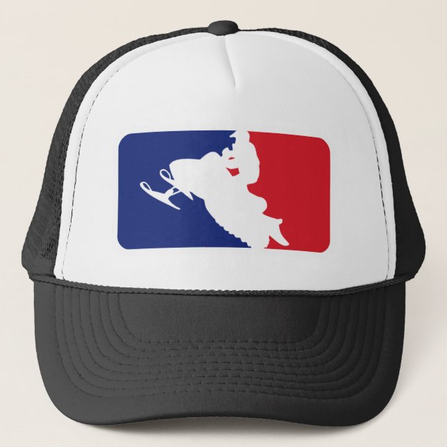 Major League Snowmobiler Trucker Hat (Front)